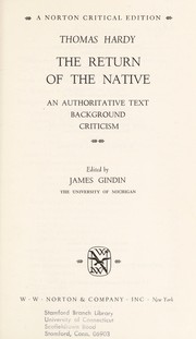 Book cover of The Return of the Native